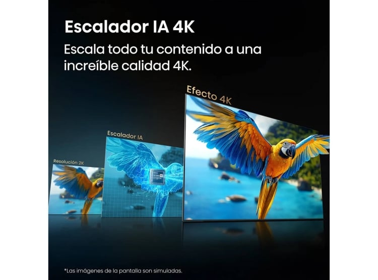 TELEVISOR HISENSE SMART TV 50” HI-QLED 4K UHD VIDAA 50QD5SV + PELOTA GRATIS - 5