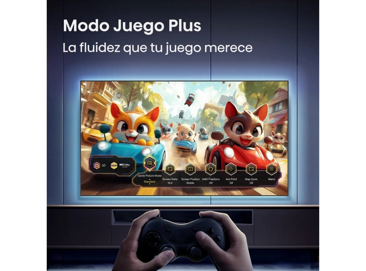 TELEVISOR HISENSE SMART TV 50” HI-QLED 4K UHD VIDAA 50QD5SV + PELOTA GRATIS - 6