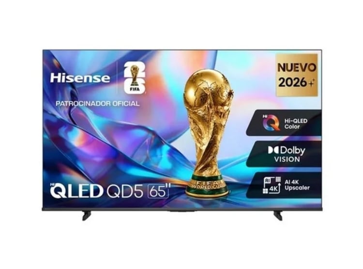 TELEVISOR HISENSE SMART TV 65” HI-QLED 4K UHD VIDAA 65QD5SV + PELOTA GRATIS - 2