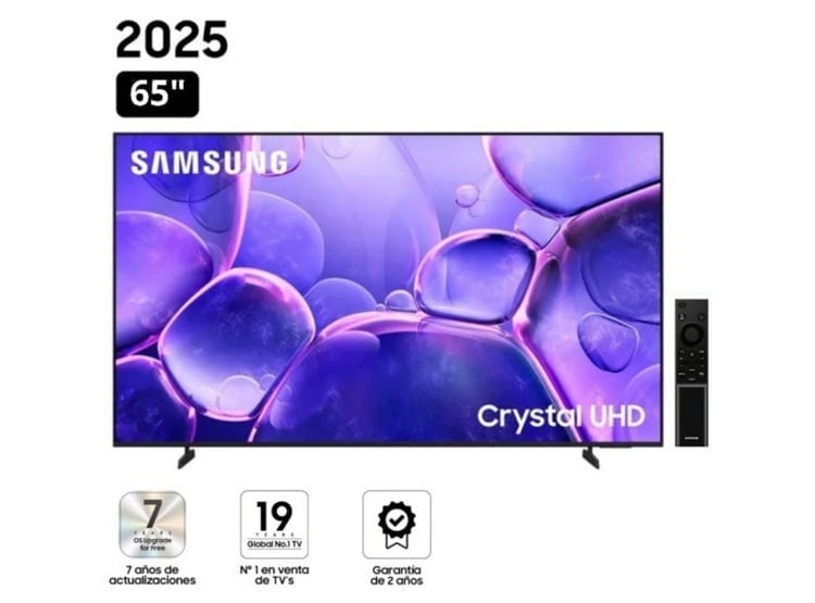 TELEVISOR SAMSUNG SMART TV 65 CRYSTAL UHD 4K UN65U8000FGXPE - 2