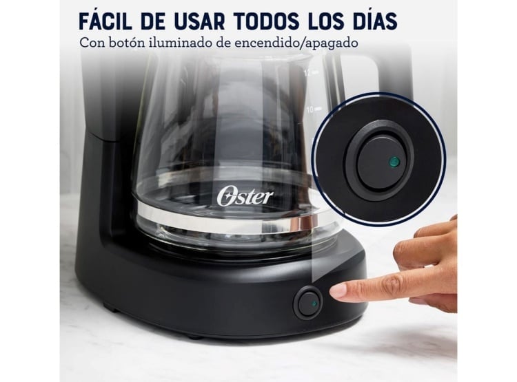 CAFETERA OSTER 12TZ DE FILTRO REUTILIZABLE BVSTDCS121B-053 - 3