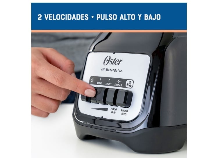LICUADORA OSTER KALIMAN 2V 800W BOTONES NEGRA BLSTKAGBPB-053 - 3