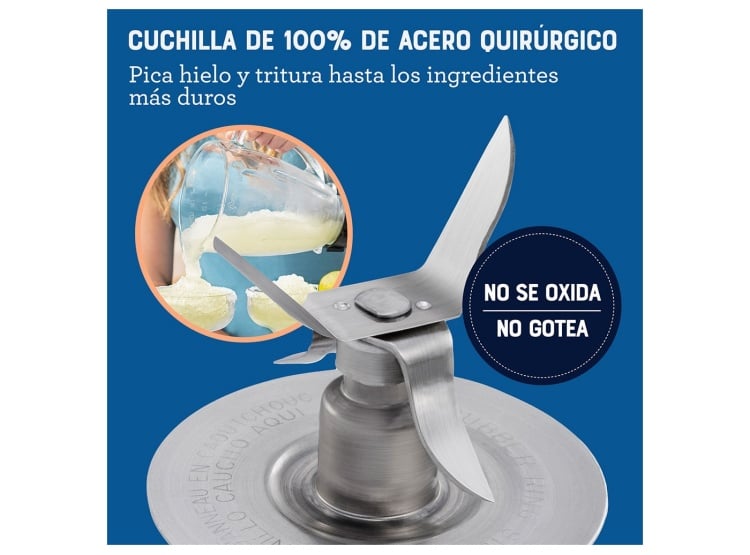 LICUADORA OSTER KALIMAN 2V 800W BOTONES NEGRA BLSTKAGBPB-053 - 6