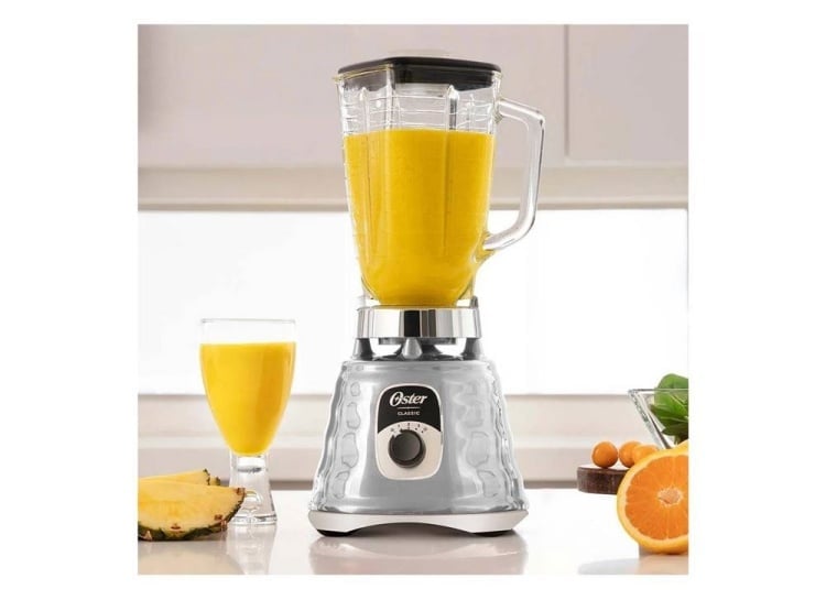 LICUADORA CLÁSICA OSTER CROMADA 3 VELOCIDADES CON PERILLA ERGONÓMICA BLST4655 - 4