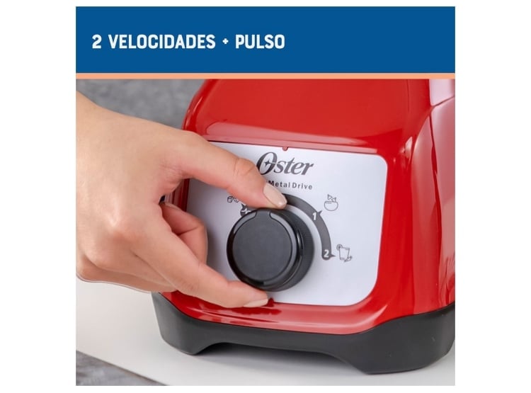 LICUADORA OSTER C/VASO DE VIDRIO Y CONTROL DE PERILLA BLSTKAGRRD-053 - 3