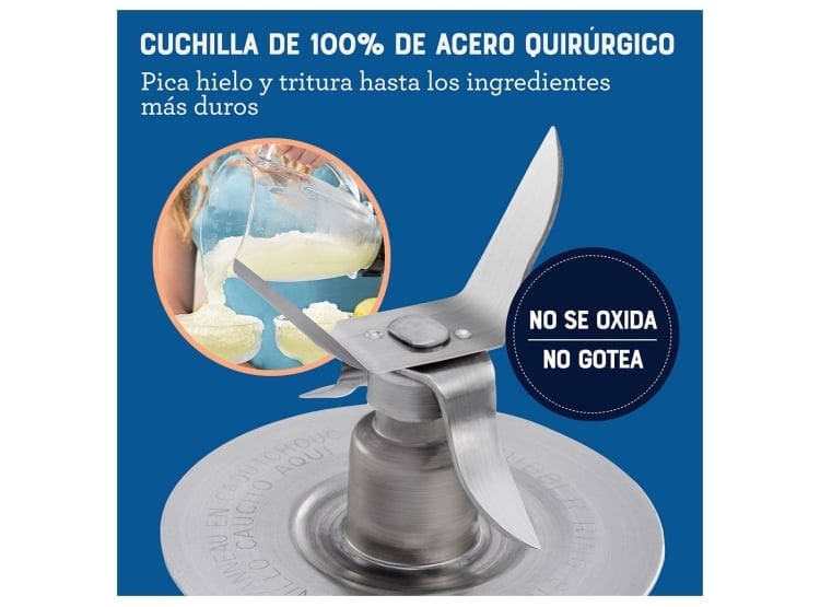 LICUADORA OSTER C/VASO DE VIDRIO Y CONTROL DE PERILLA BLSTKAGRRD-053 - 5