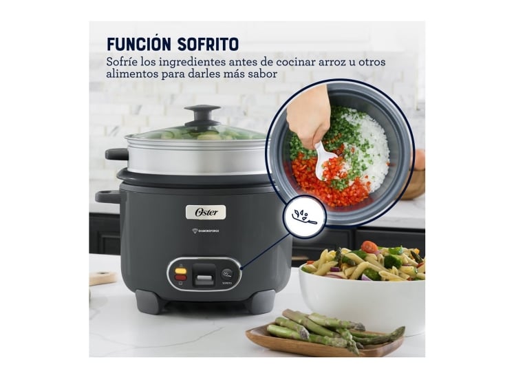 ARROCERA 3 EN 1 DE 15 TAZAS DIAMONDFORCE OSTER CKSTRC15DFSKE - 5