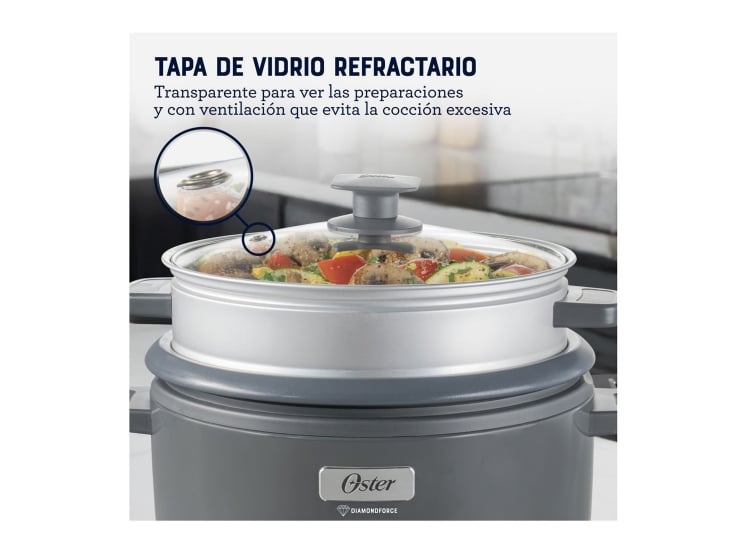 ARROCERA 3 EN 1 DE 15 TAZAS DIAMONDFORCE OSTER CKSTRC15DFSKE - 7