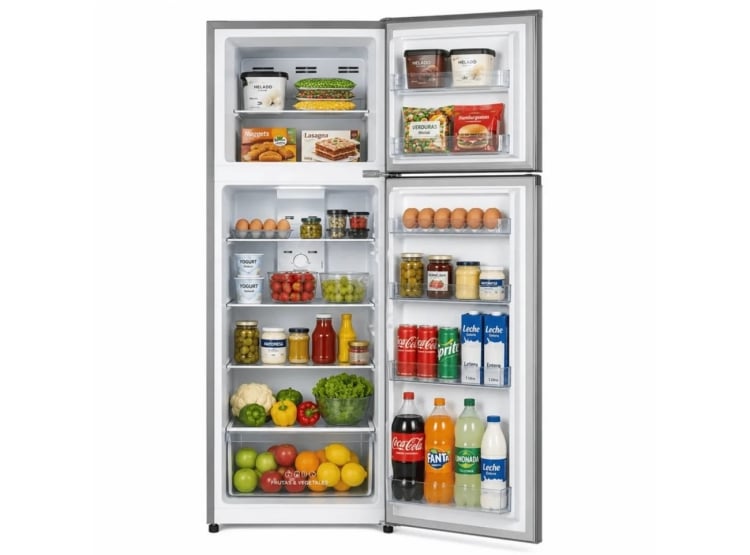 REFRIGERADORA CROMA TOP MOUNT 246L RI-389I INDURAMA - 3
