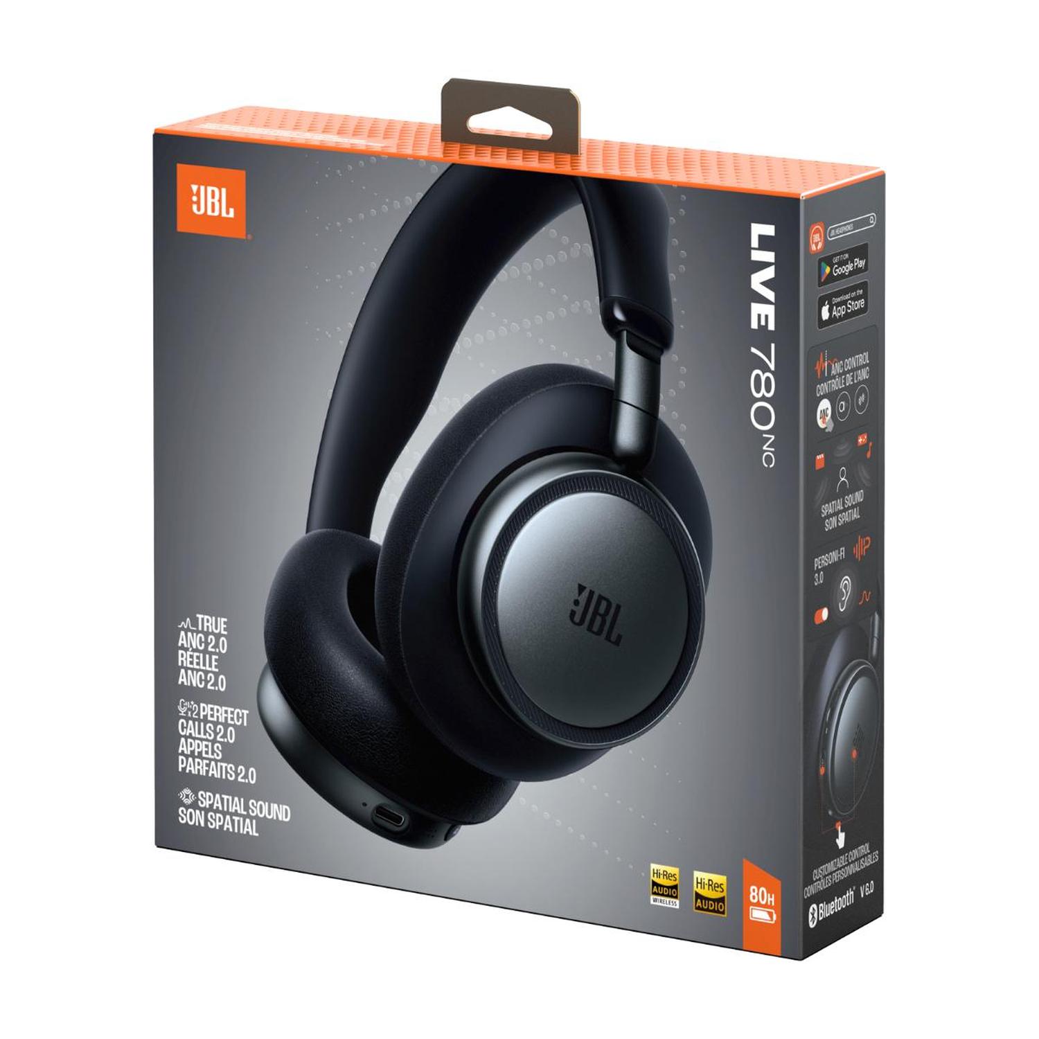 AUDIFONOS BLUETOOTH JBL LIVE 780 CANCELACION DE RUIDO NEGRO - 9