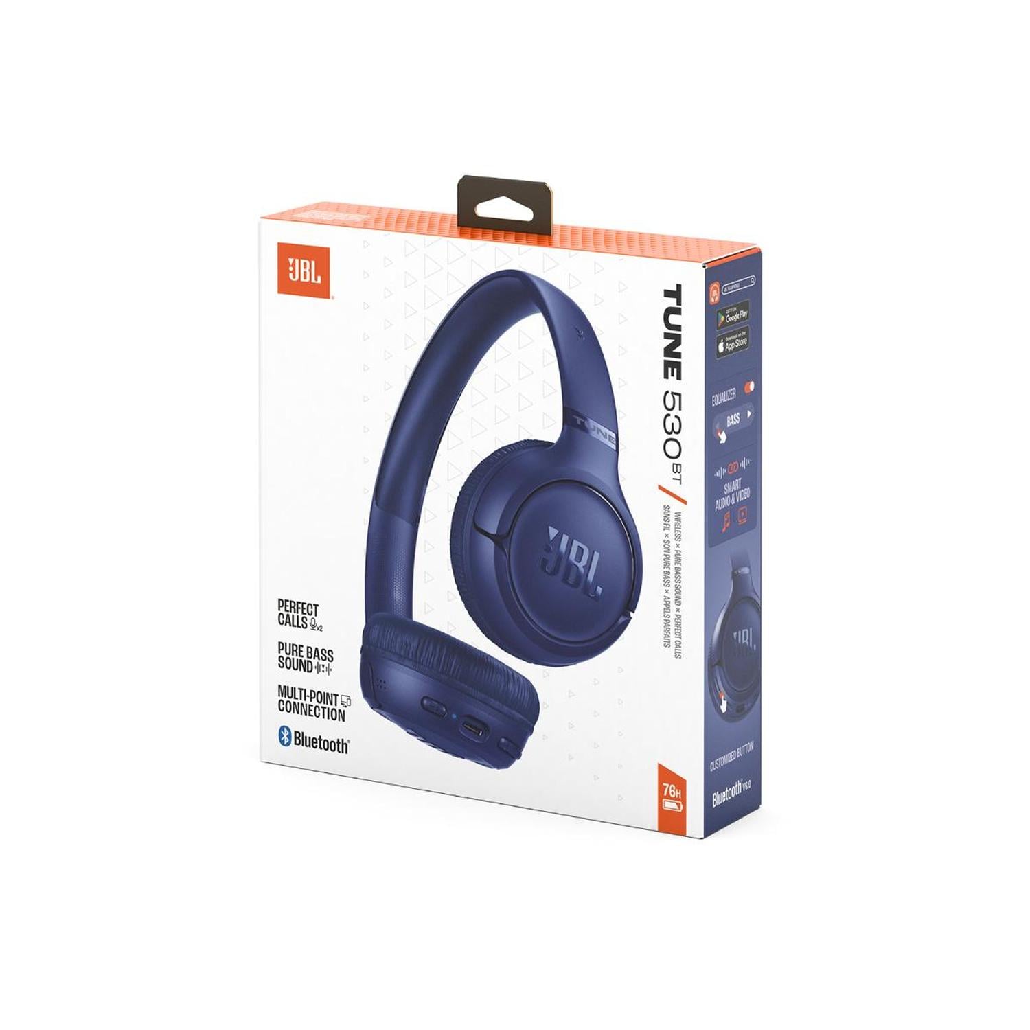 JBL TUNE 530 BT HEAPDHONES - HEADBAND - BLUE - 5