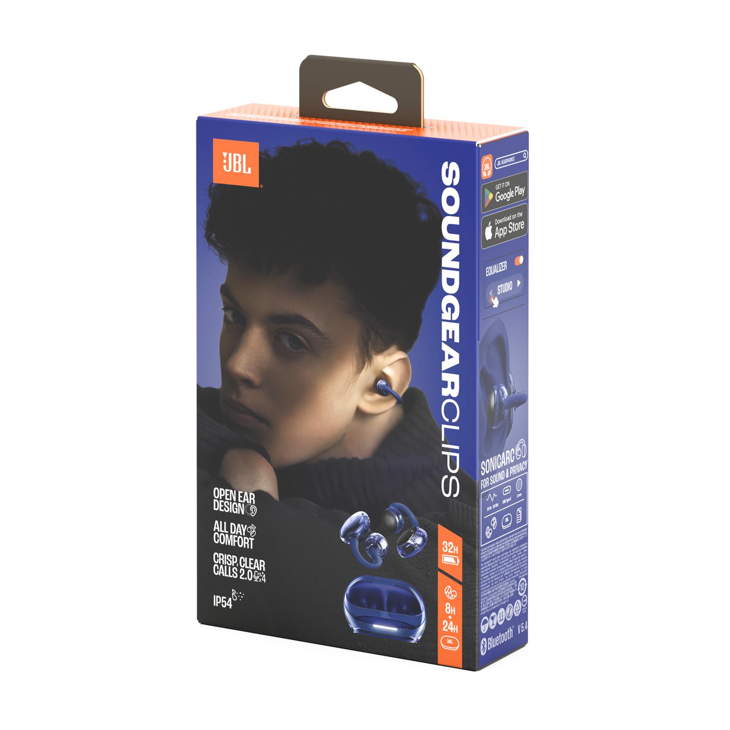 JBL HEADPHONES TWS EAR CUFF SOUNDGEAR CLIPS BLUE - 6