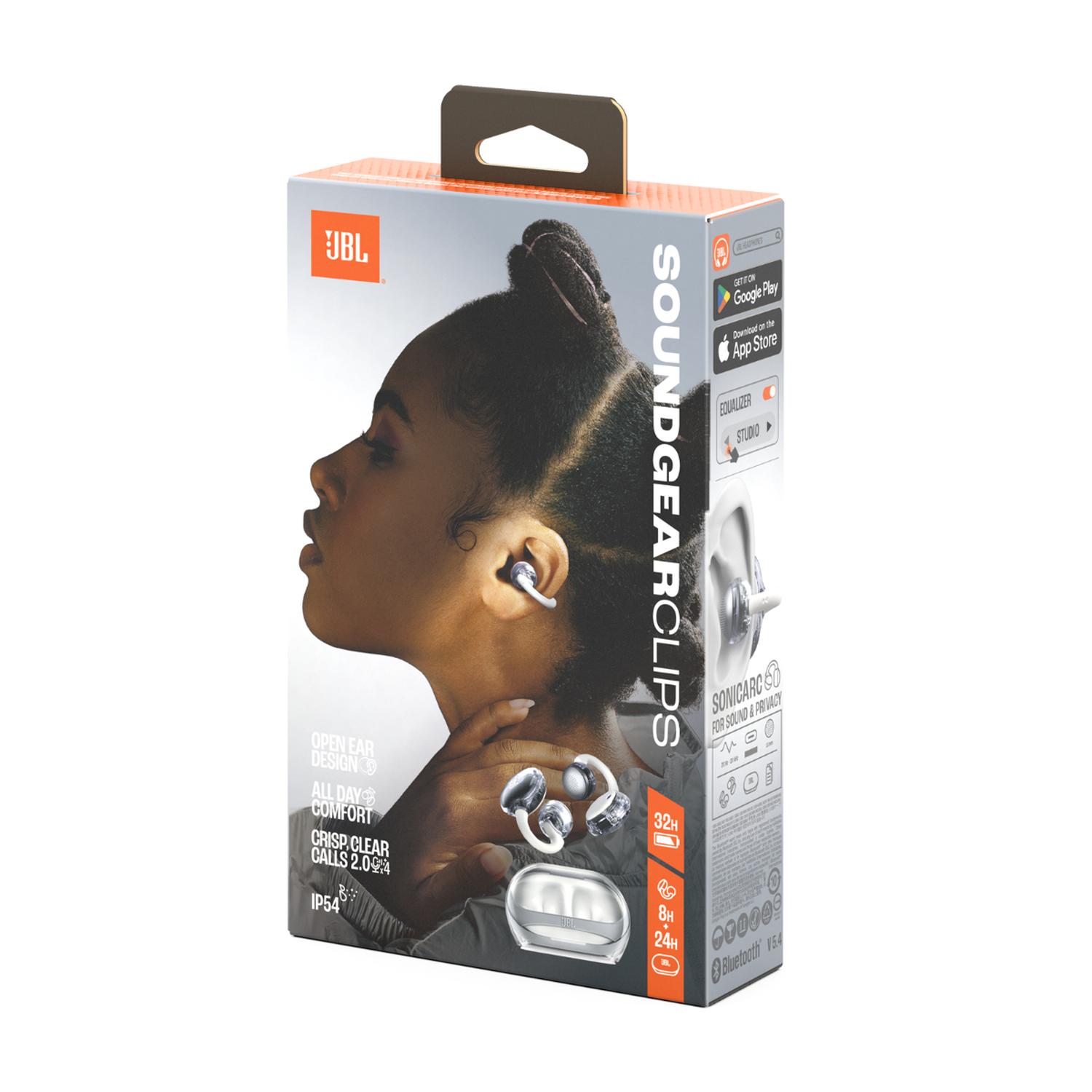 JBL HEADPHONES TWS EAR CUFF SOUNDGEAR CLIPS WHITE - 6