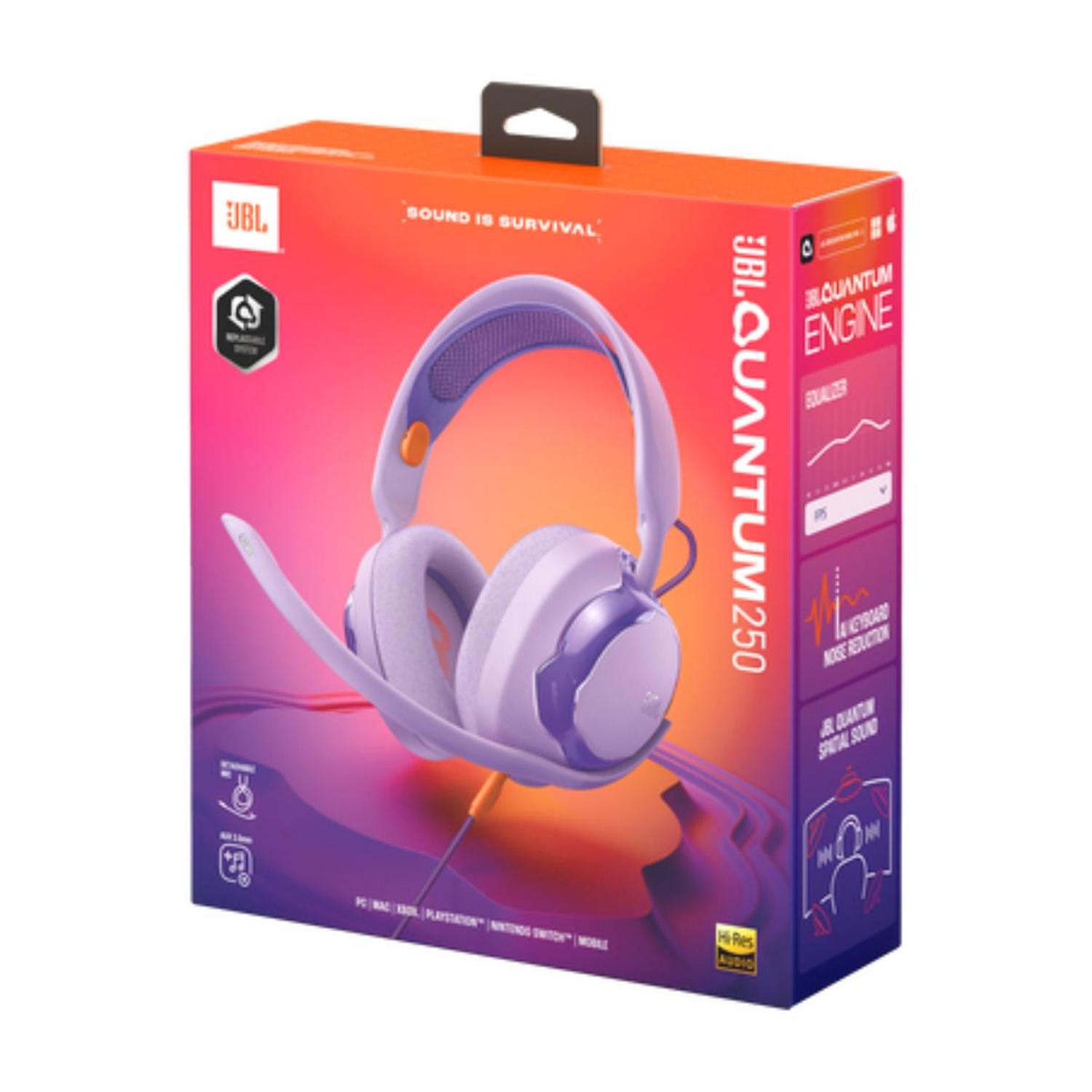 JBL AUDIFONOS QUANTUM 250 MORADO - 9