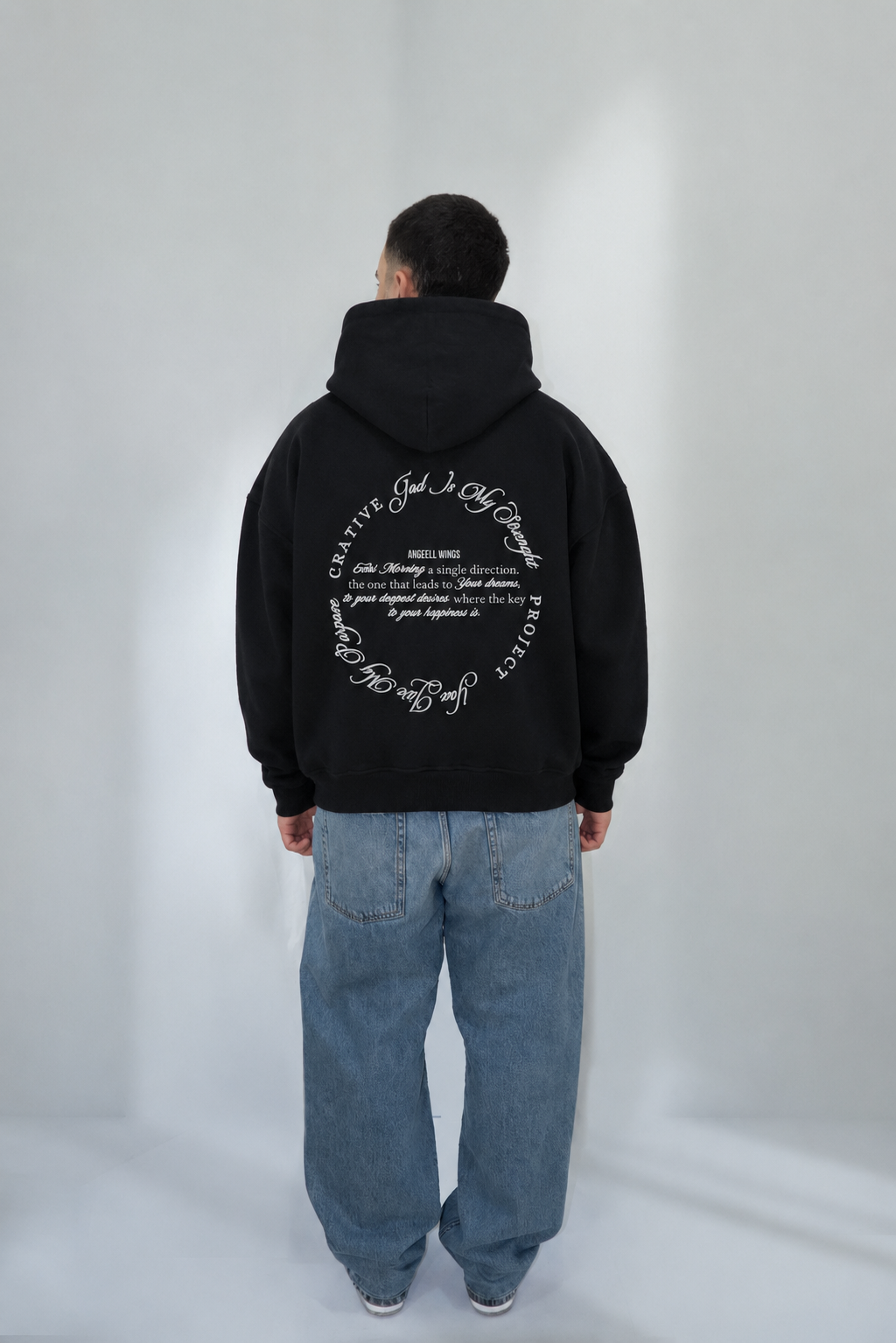 POLERA DREAMS OVERSIZE ANGEELL WINGS NEGRO. - 4