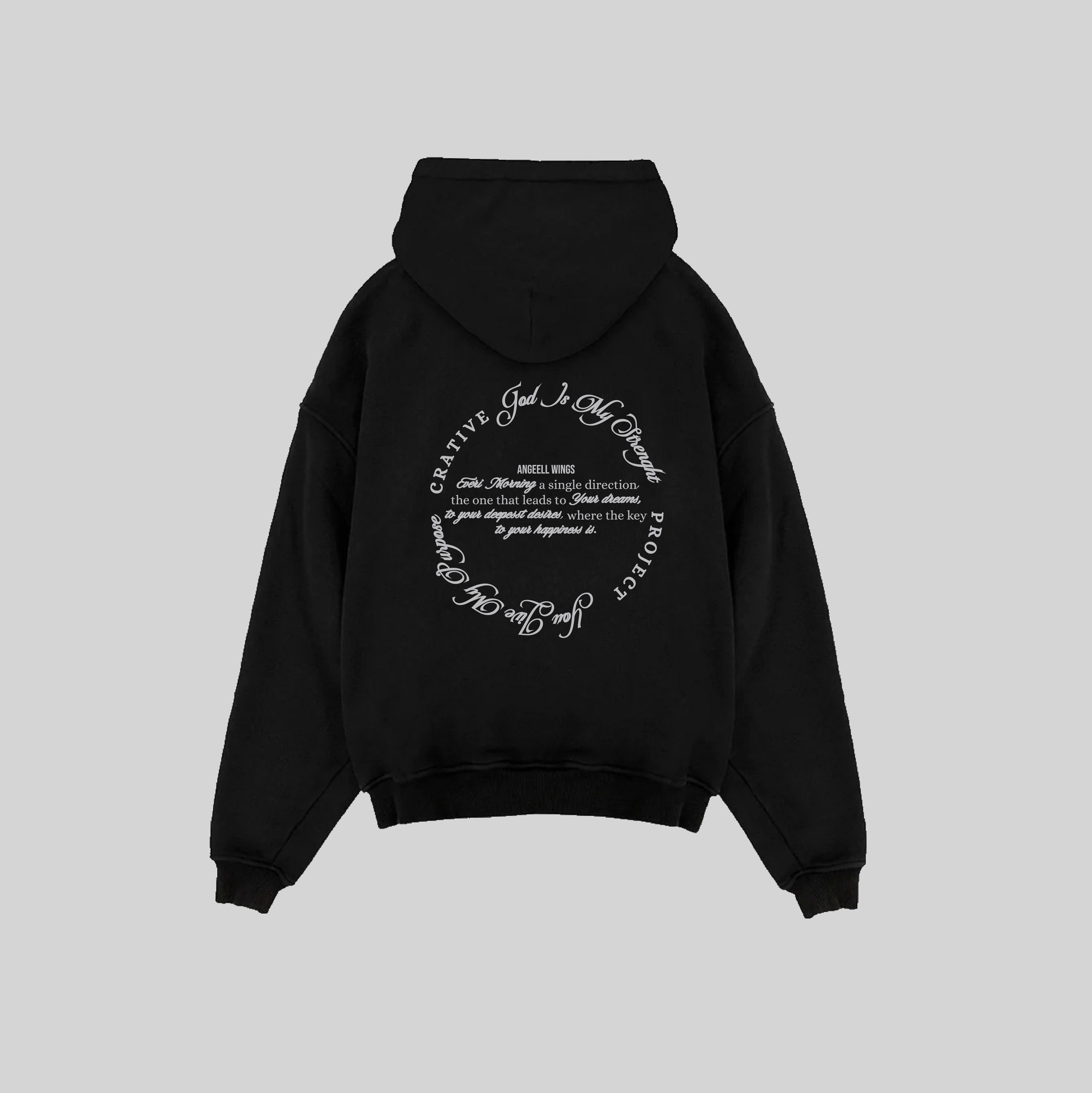 POLERA DREAMS OVERSIZE ANGEELL WINGS NEGRO. - 5