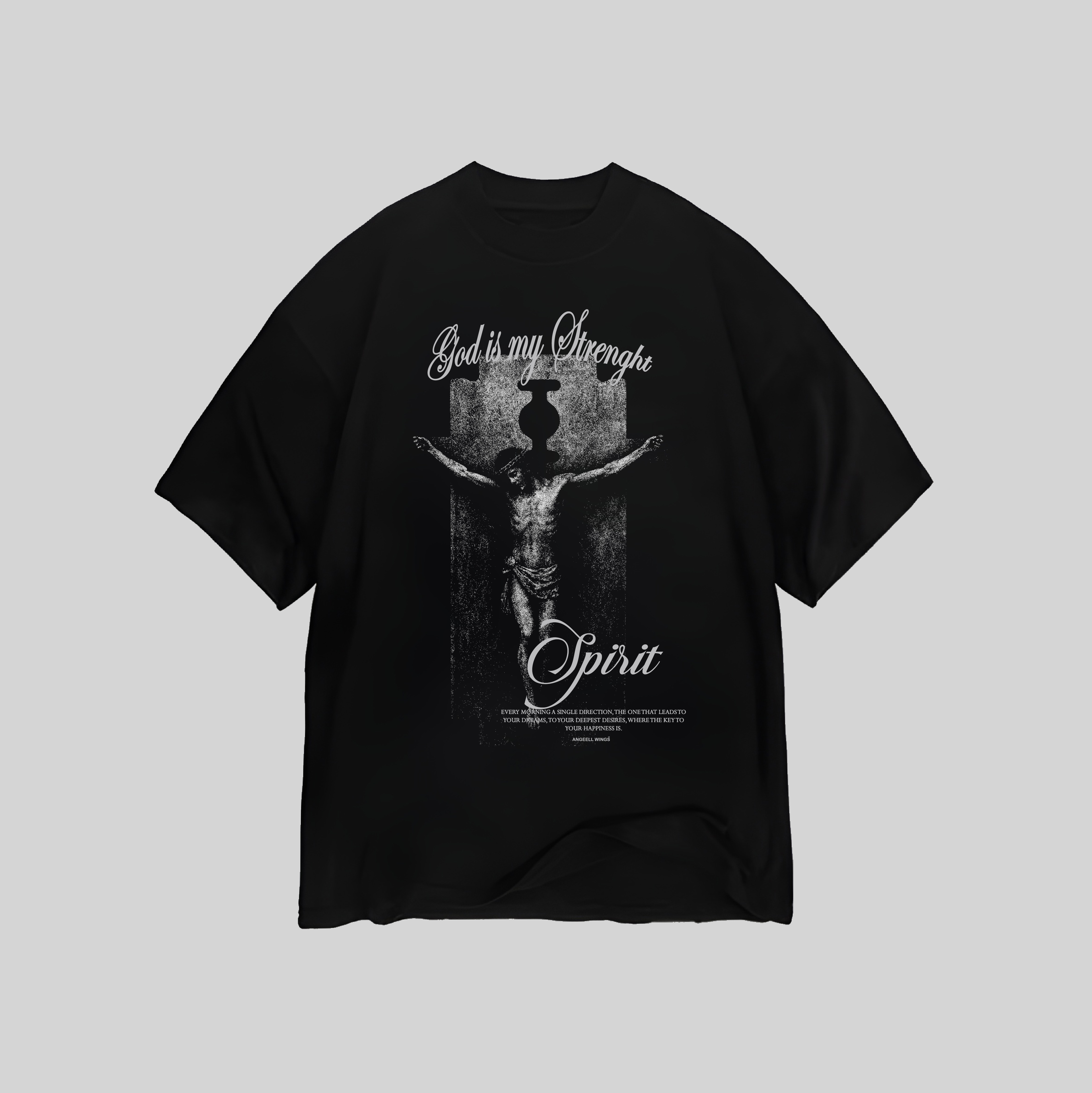 POLO GOD SPIRIT OVERSIZE ANGEELL WINGS UNISEX NEGRO - 1