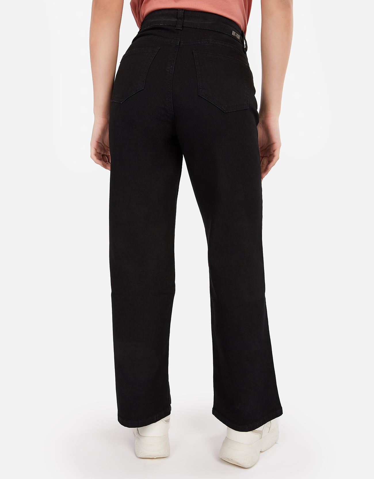 JEANS MUJER PIEERS NEGRO KALILA PANTALÓN TIRO ALTO WIDE LEG - 2