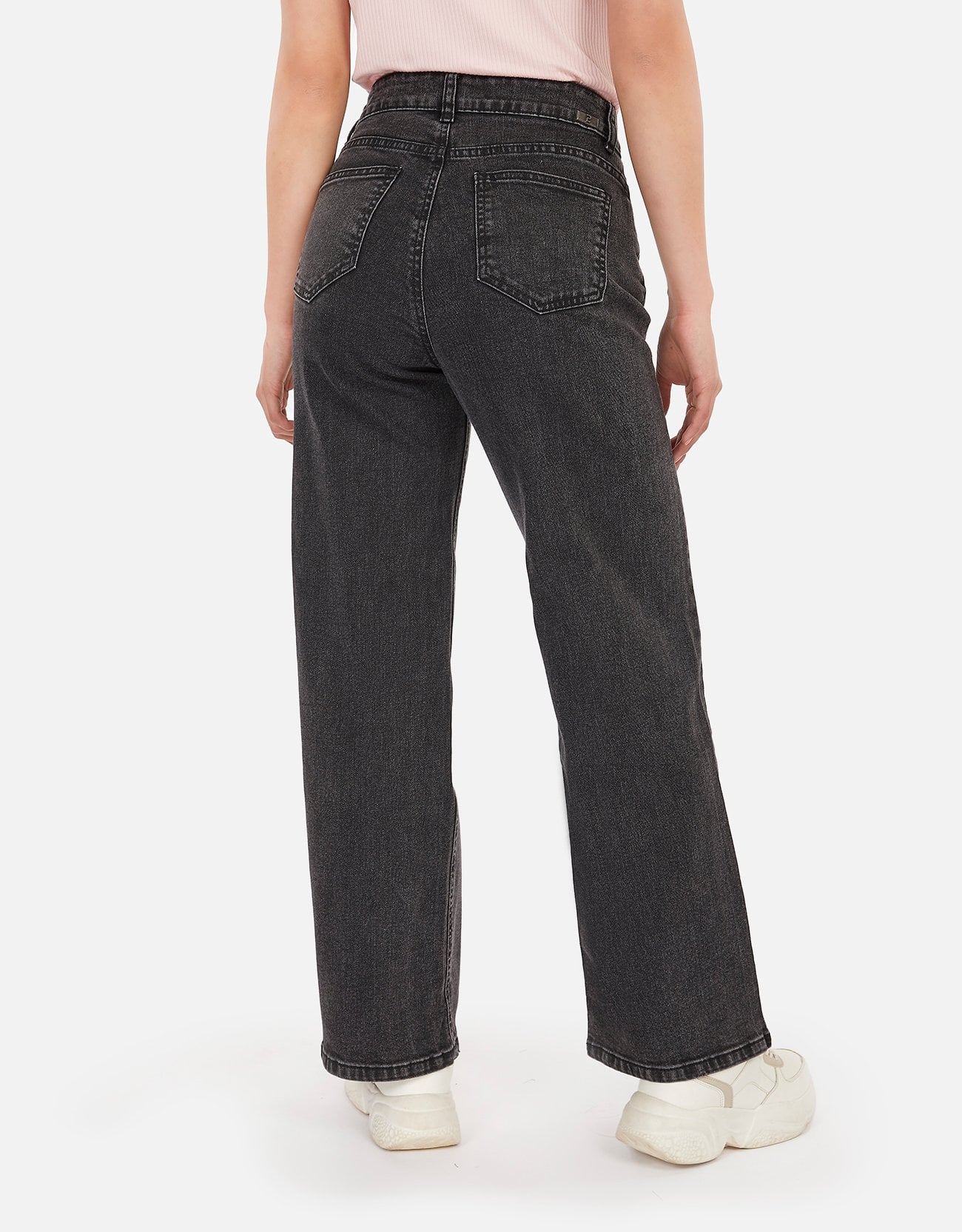 JEANS MUJER PIEERS NEGRO KALILA PANTALÓN TIRO ALTO WIDE LEG - 2