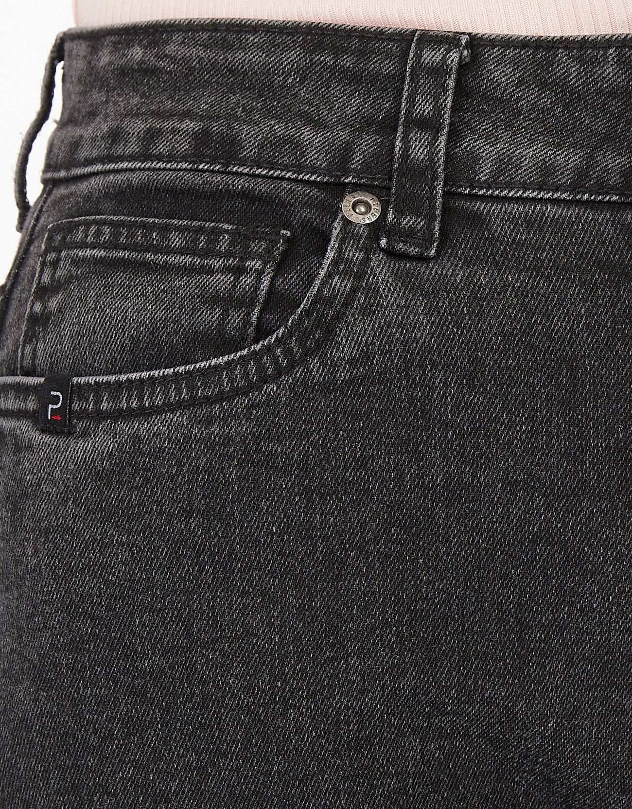 JEANS MUJER PIEERS NEGRO KALILA PANTALÓN TIRO ALTO WIDE LEG - 3
