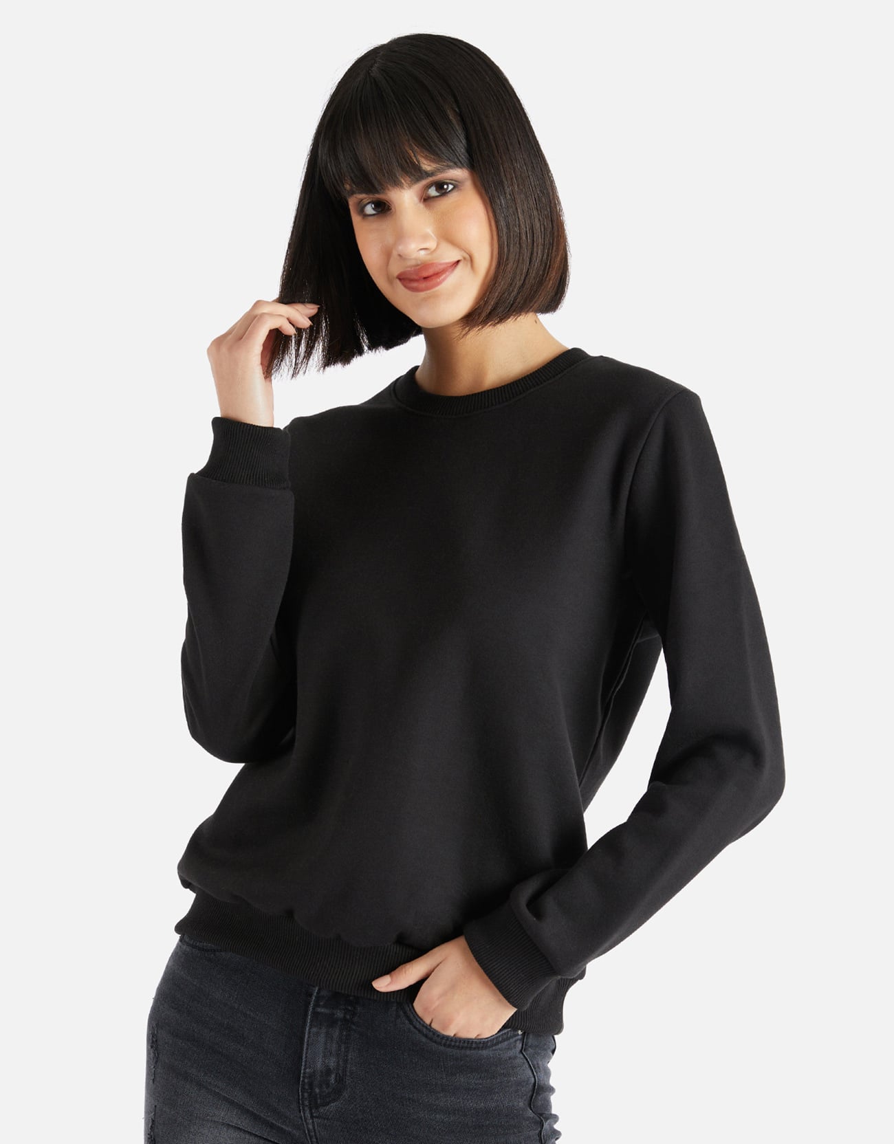 POLERA MUJER PIEERS NEGRO SANIA REGULAR FIT - 1