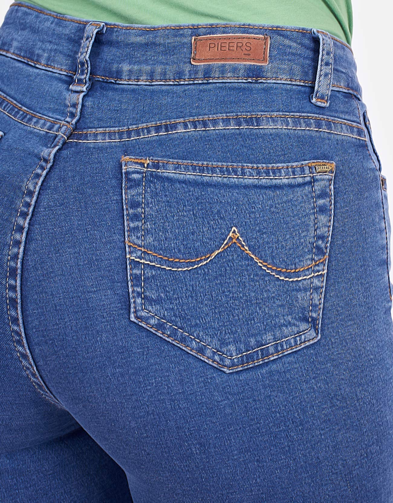 JEANS MUJER PIEERS CELESTE PANTALÓN ELLEN TIRO ALTO SEMI RECTO - 3
