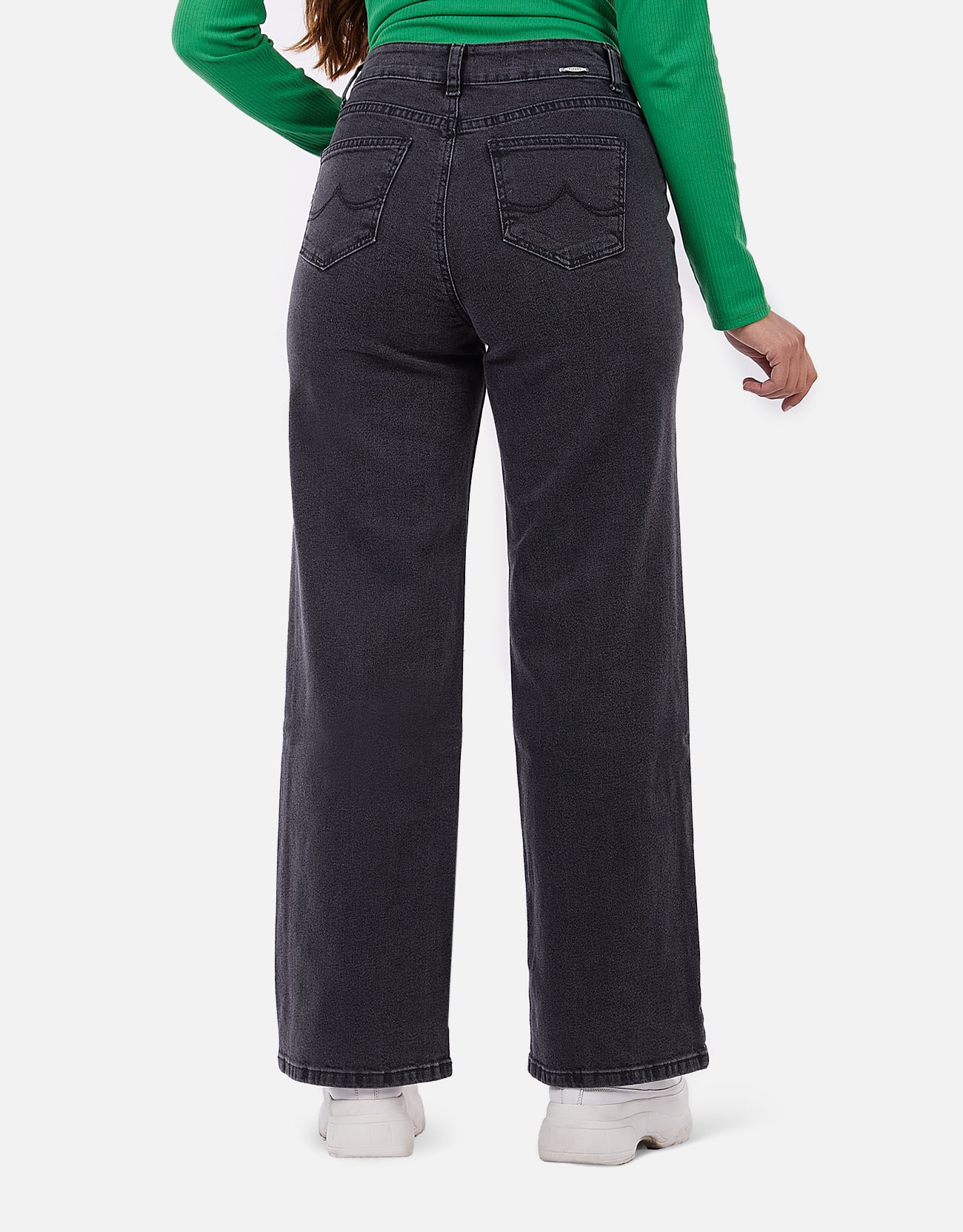 JEANS MUJER PIEERS GRIS PANTALÓN KALILA TIRO ALTO - 2
