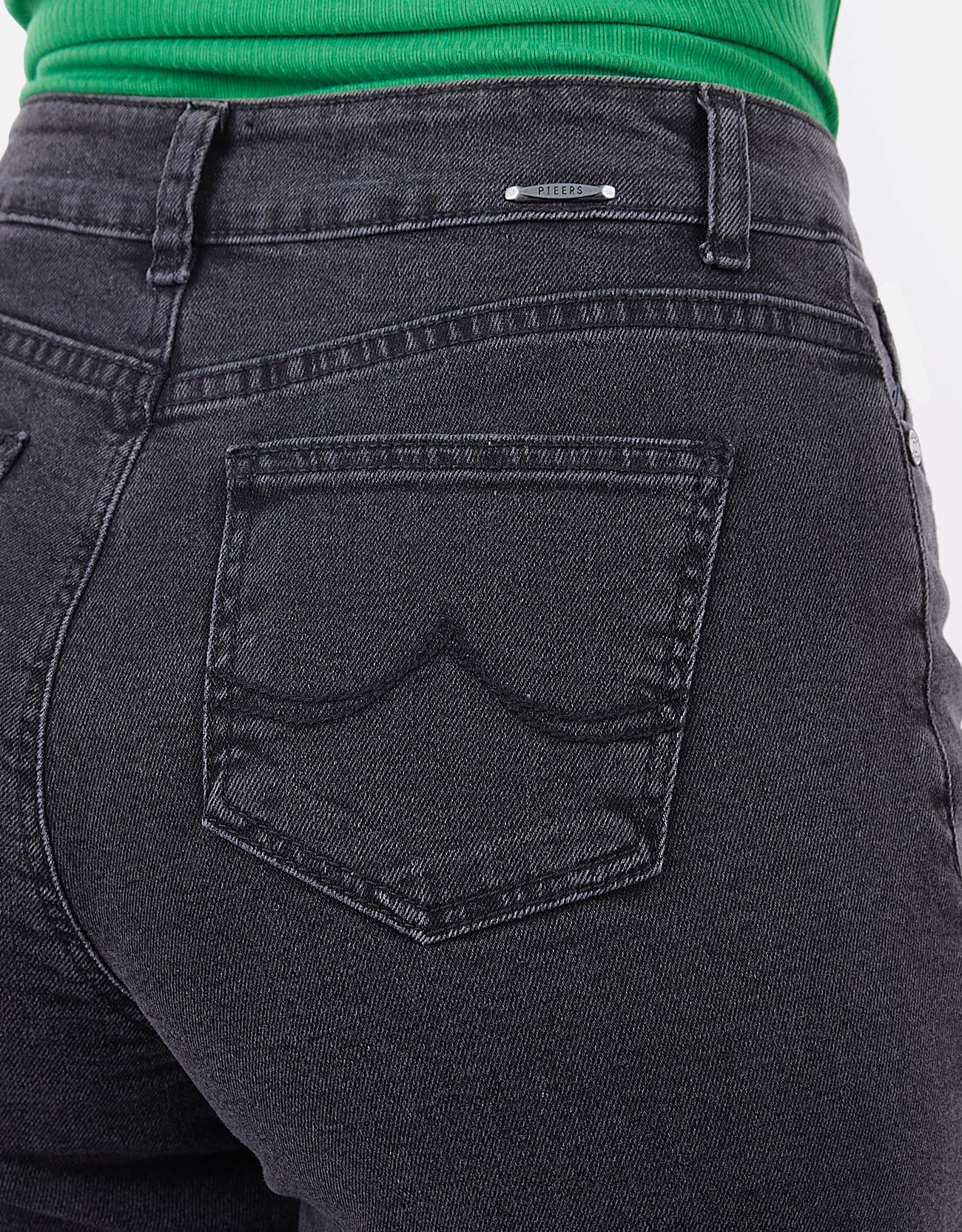 JEANS MUJER PIEERS GRIS PANTALÓN KALILA TIRO ALTO - 4