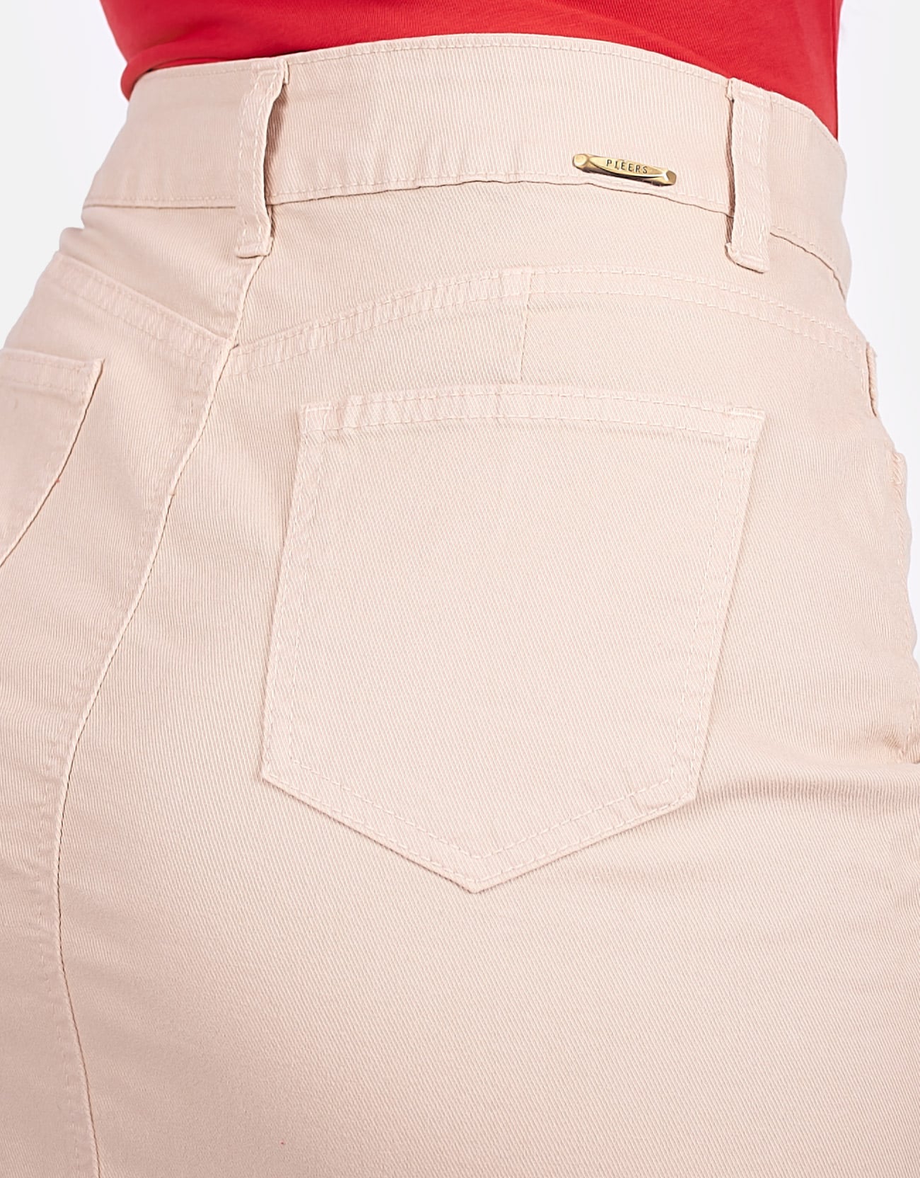 FALDA MUJER PIEERS BEIGE YORLE TIRO ALTO - 3
