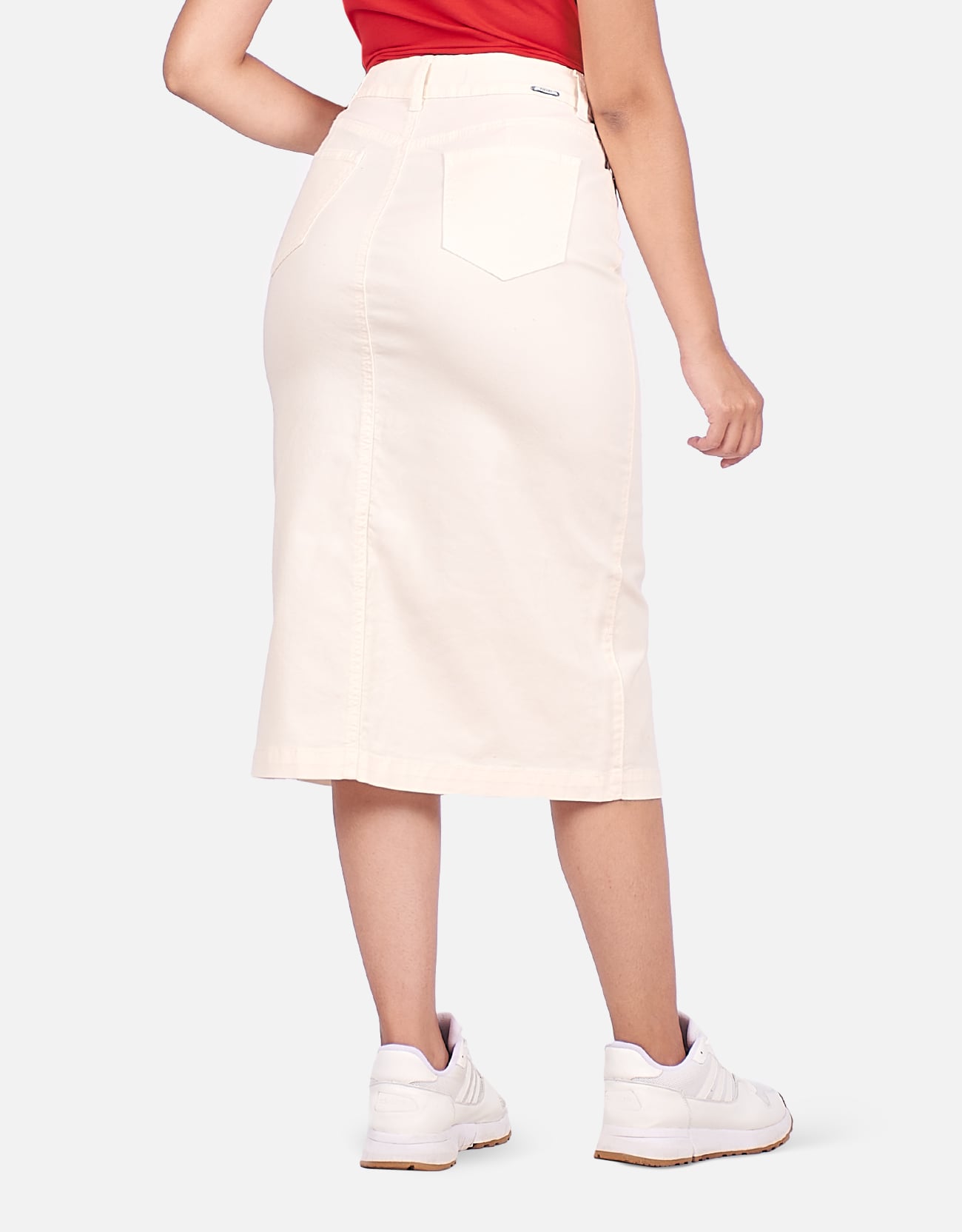 FALDA MUJER PIEERS HUESO YORLE TIRO ALTO - 2