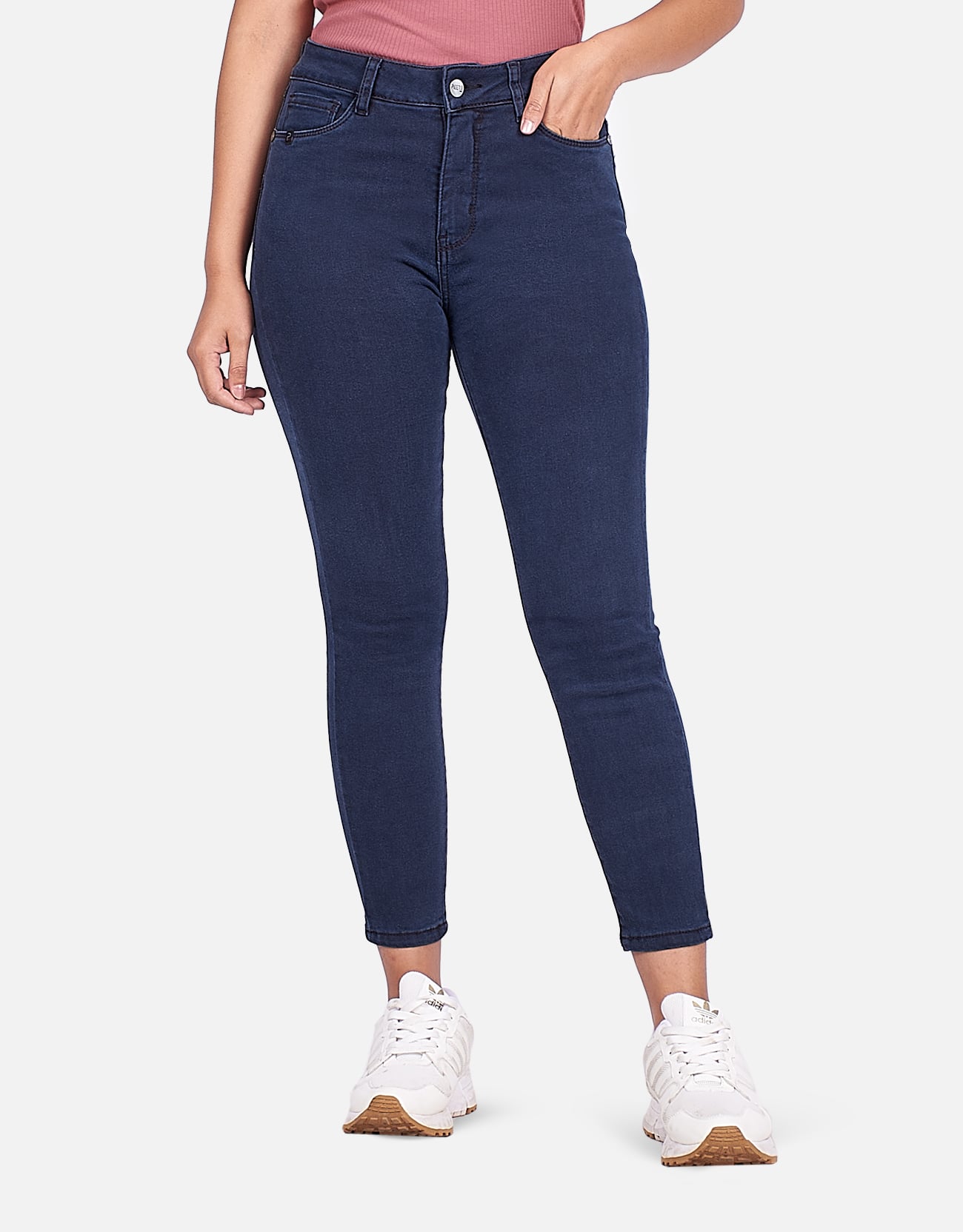 JEANS MUJER PIEERS AZUL PANTALÓN GELI TIRO ALTO - 1