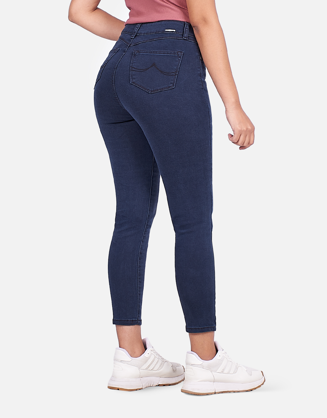 JEANS MUJER PIEERS AZUL PANTALÓN GELI TIRO ALTO - 2