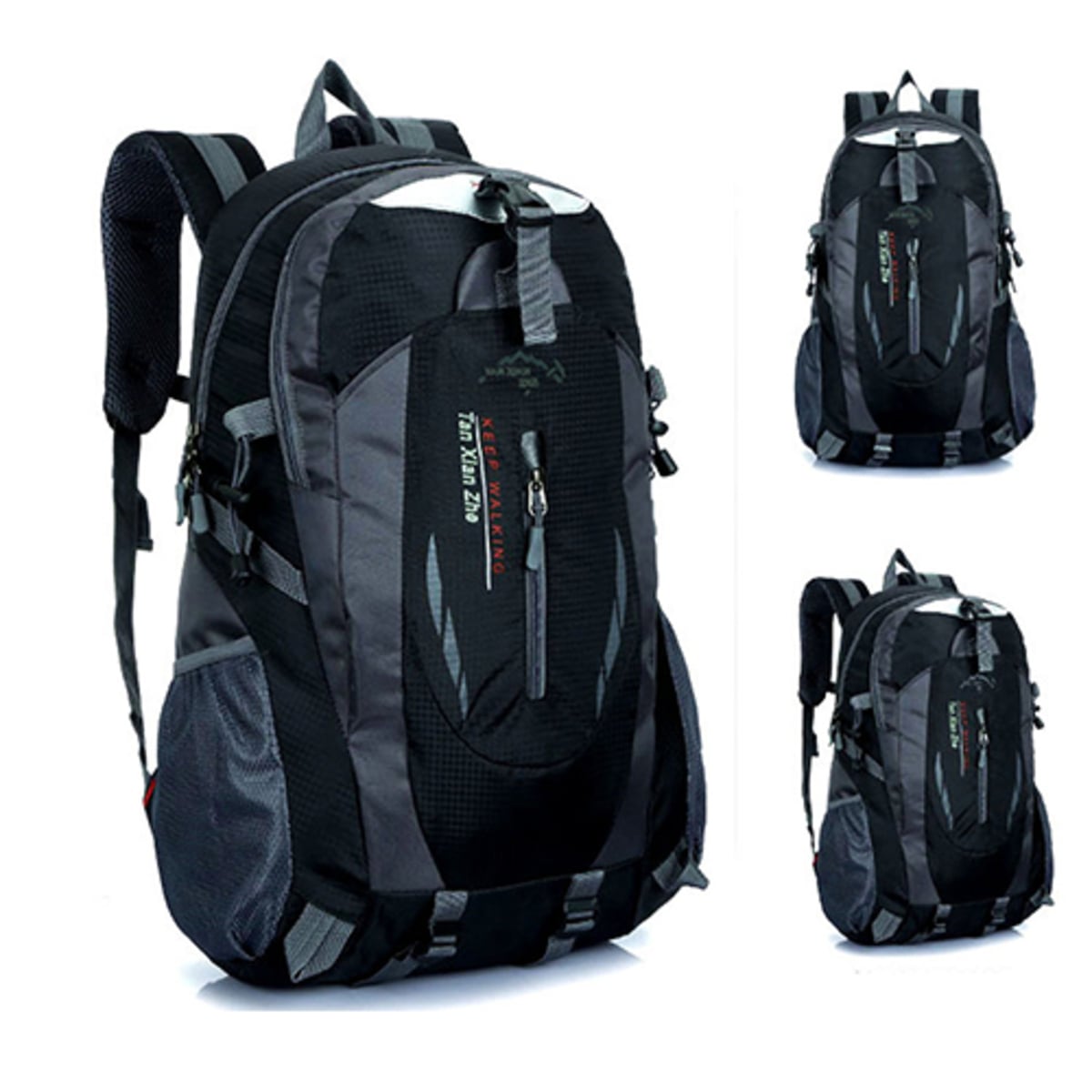 MOCHILA DEPORTIVA SPORT LAPTOP MORRAL VIAJE CAMPING NEGRO - 1