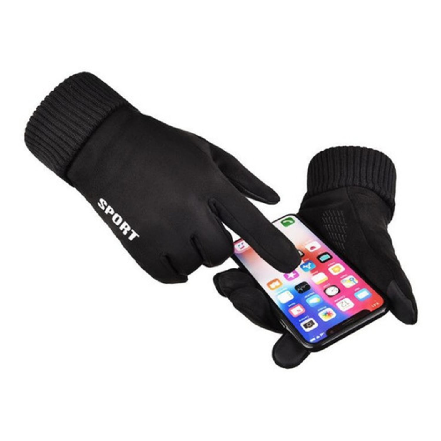 GUANTES UNVIERNO TREKKING CAMPING TERMICOS UNISEX TACTIL TALLA ESTÁNDAR - 1