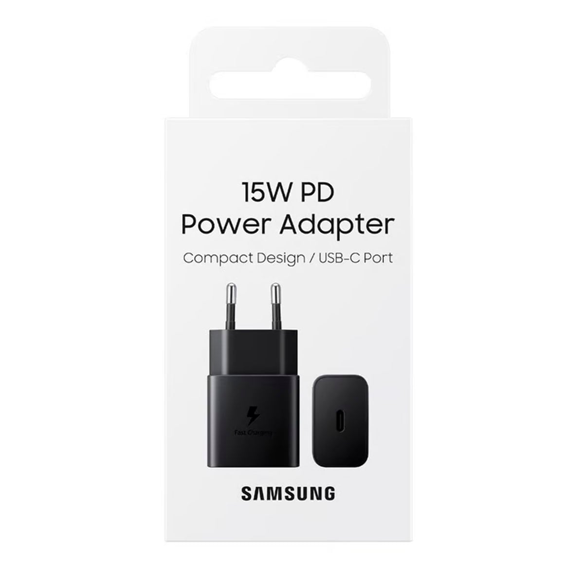 CARGADOR SAMSUNG DE PARED 15W PUERTO TIPO-C ORIGINAL EP-T1510NBEGCA - 1