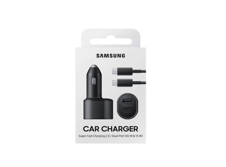 CARGADOR SAMSUNG DE AUTO SUPER CARGA RAPIDA 45W - NEGRO - 1