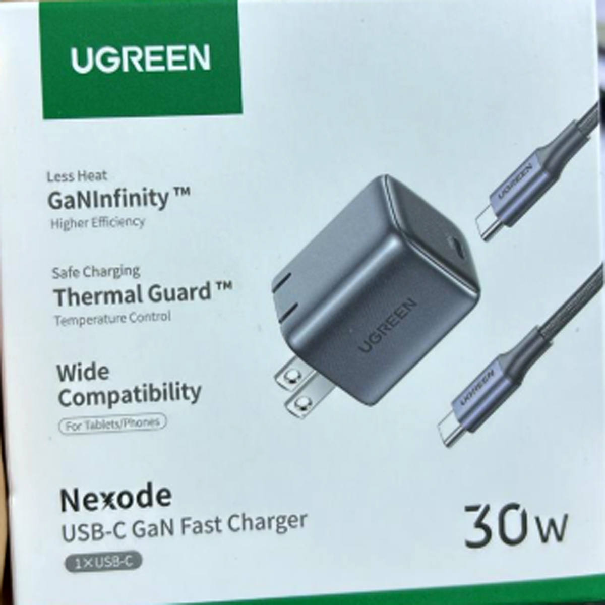 CARGADOR UGREEN GAN 30W PARA TABLET IPAD PRO/ AIR / MINI - 6