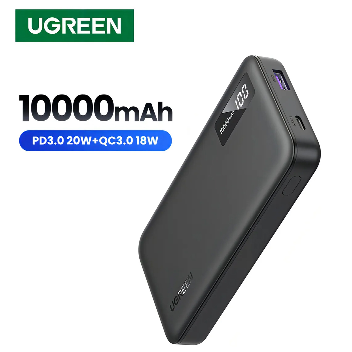 POWER BANK UGREEN PB311-25742, 10000MAH MINI QUICK CHARGING - 3