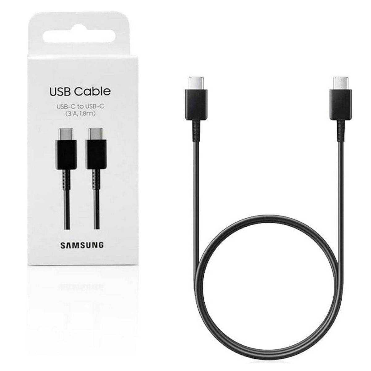 SAMSUNG CABLE USB C 3A 180CM PARA S24 S24 PLUS S24 ULTRA NEGRO - 1