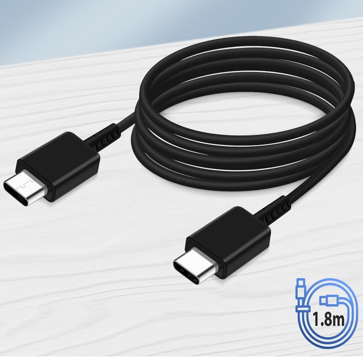 CABLE SAMSUNG TIPO C A TIPO C 180CM PARA A56 ULTRA NEGRO - 1