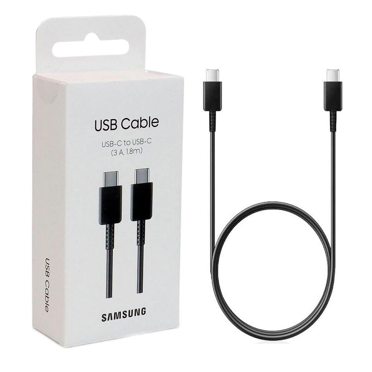 CABLE USB 3A SAMSUNG, INTERFAZ: (USB-C A USB-C) 180CM NEGRO - 1