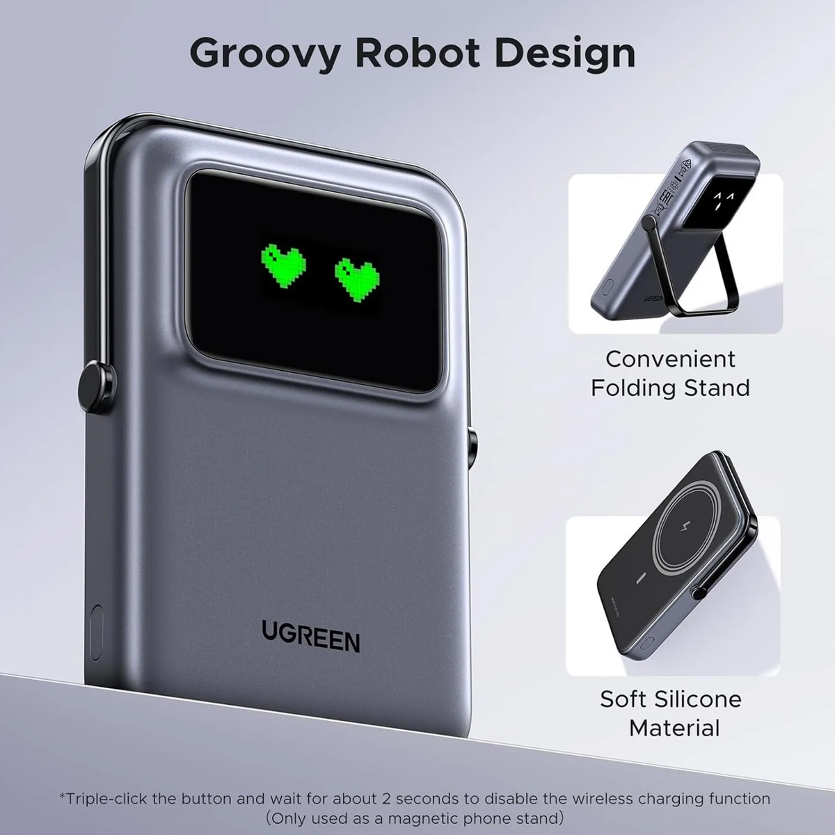POWER BANK UGREEN PB572 CARGADOR PORTÁTIL USB-C 10000MAH NEGRO - 3