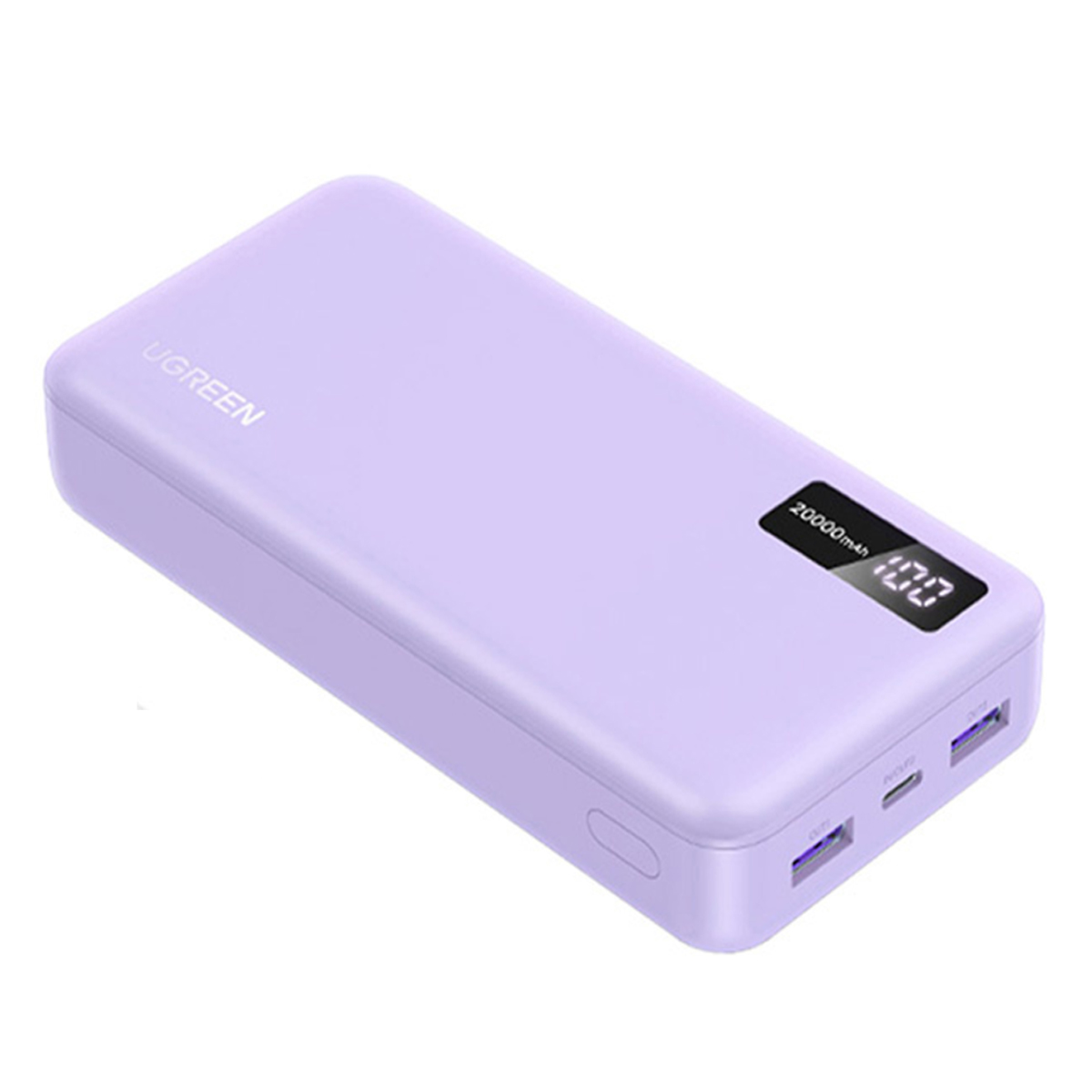 POWER BANK UGREEN 20.000MAH CARGA RAPIDA PORTATIL 20W PB312 LILA - 3