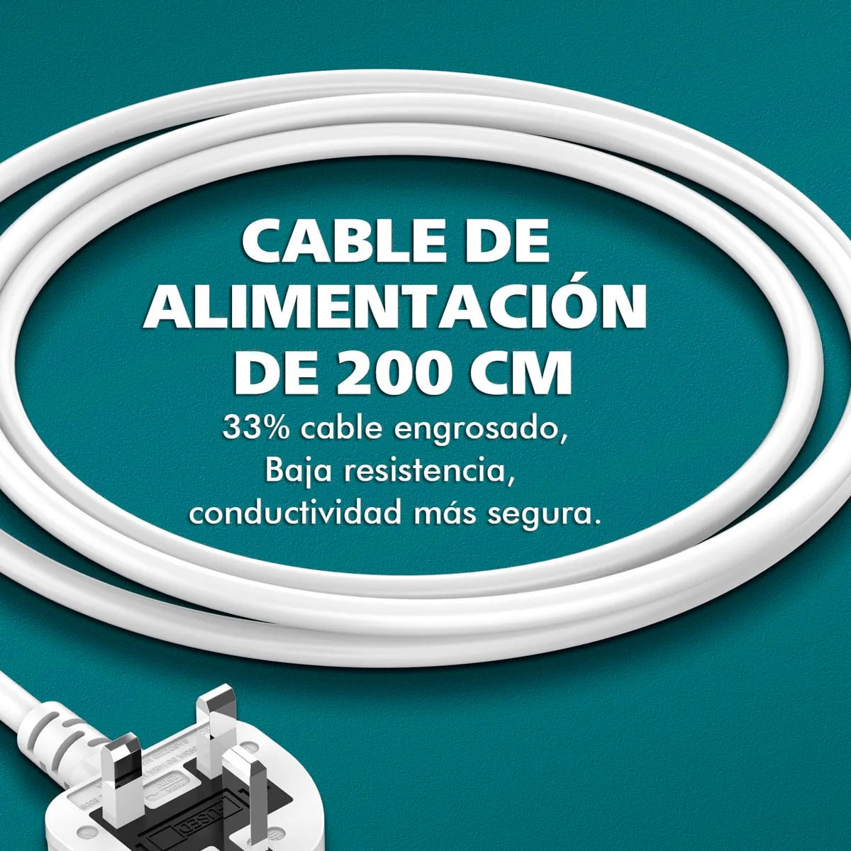 REGLETA LDNIO SC3416 2M 7 TOMAS UNIVERSAL USB-A USB-C BLANCO - 3