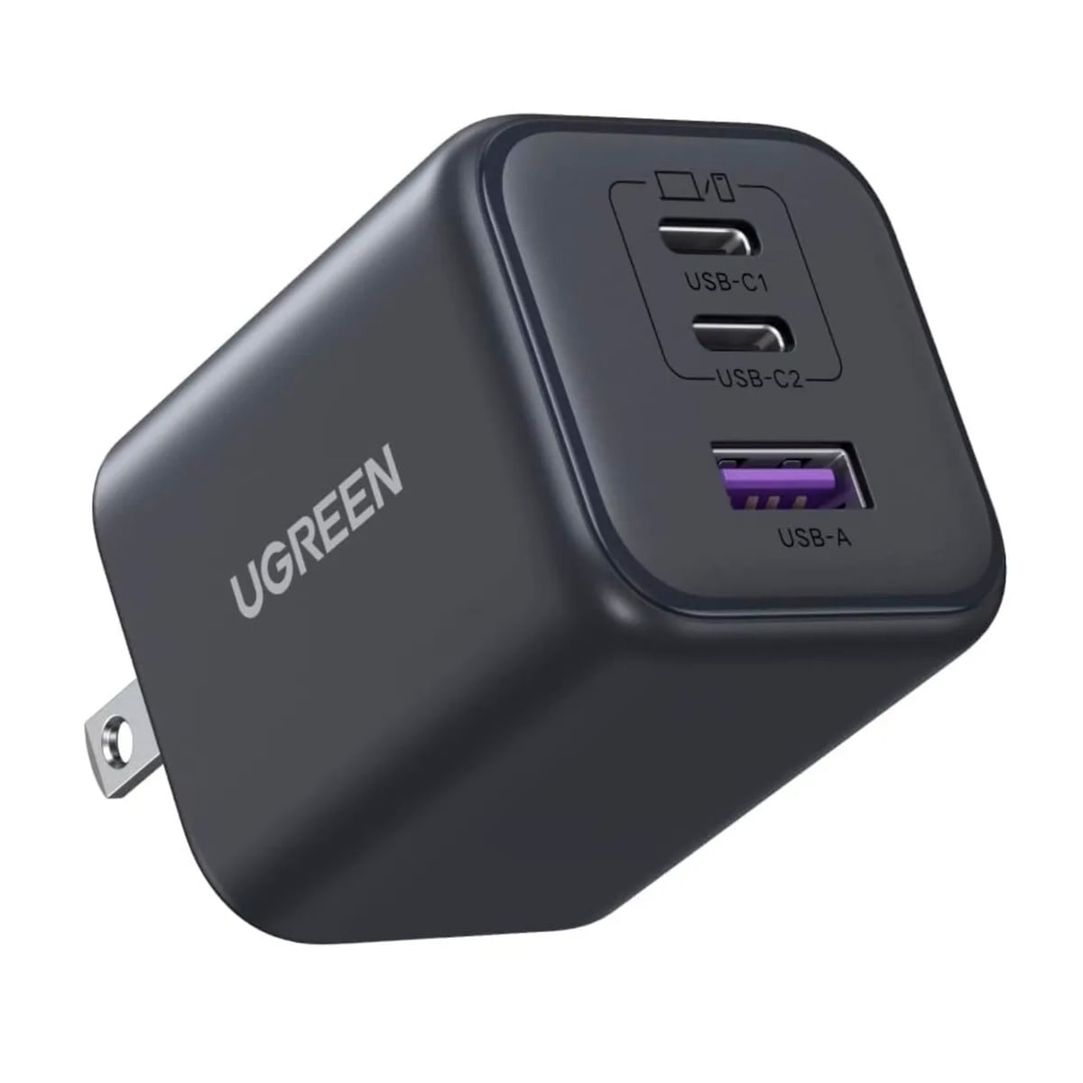 CARGADOR CARGA RÁPIDA TRIPLE PUERTO DE 45W GAN UGREEN X527 - 2