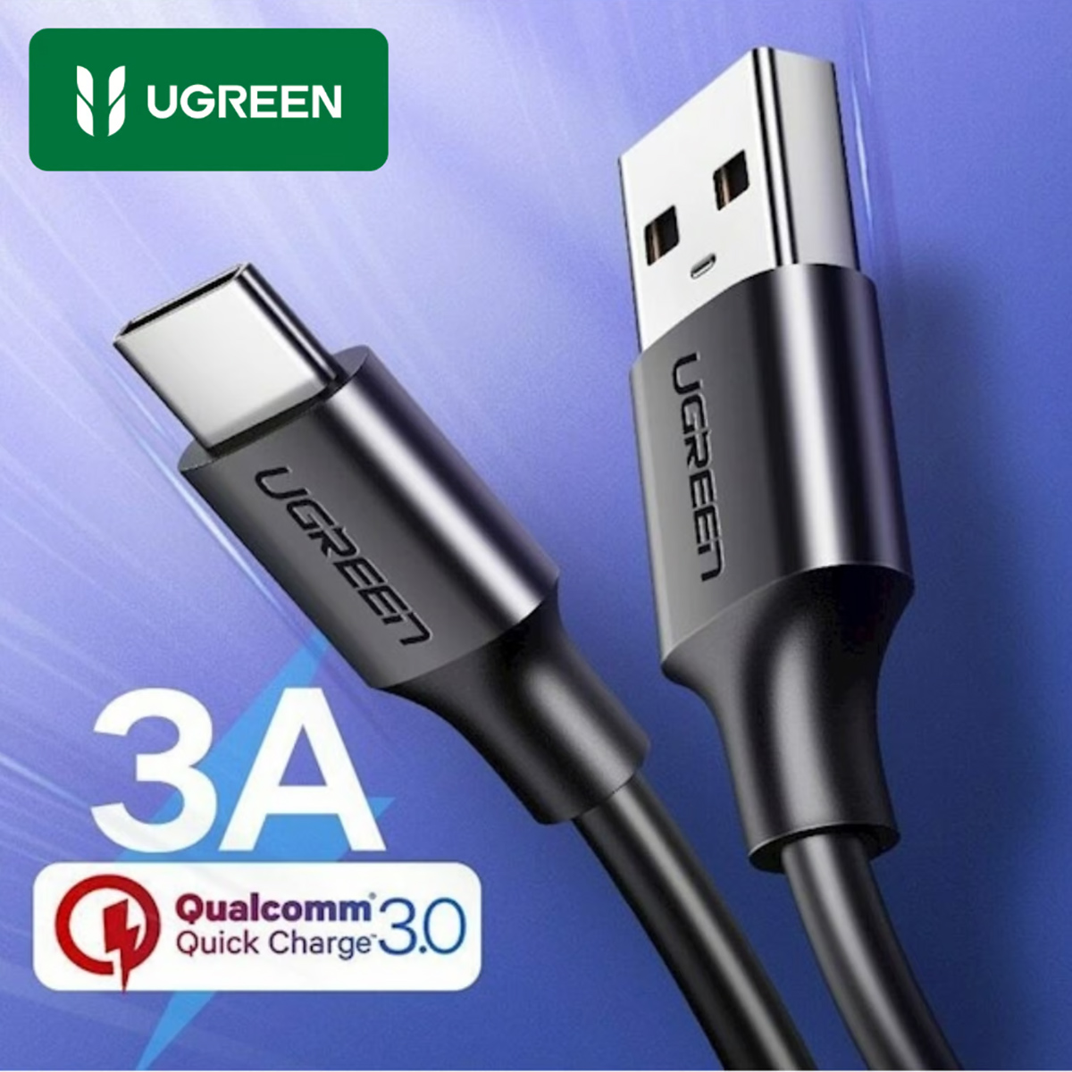 CABLE DE DATOS UGREEN US287 TIPO C DE 1 METRO CARGA RAPIDA - 4