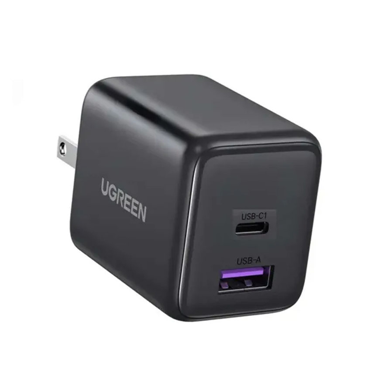 CARGADOR UGREEN X516 30W USB-C+USB-A GAN IPHONE SERIE 16, 17 GRIS - 1