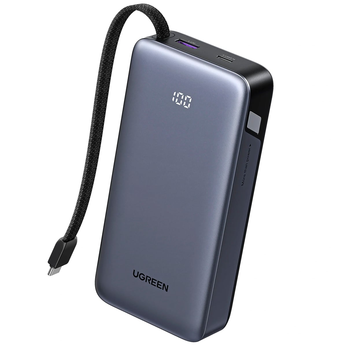 UGREEN 20000MAH 45W POWER BANK CON USB-C CABLE INTEGRADO PB536 - 2