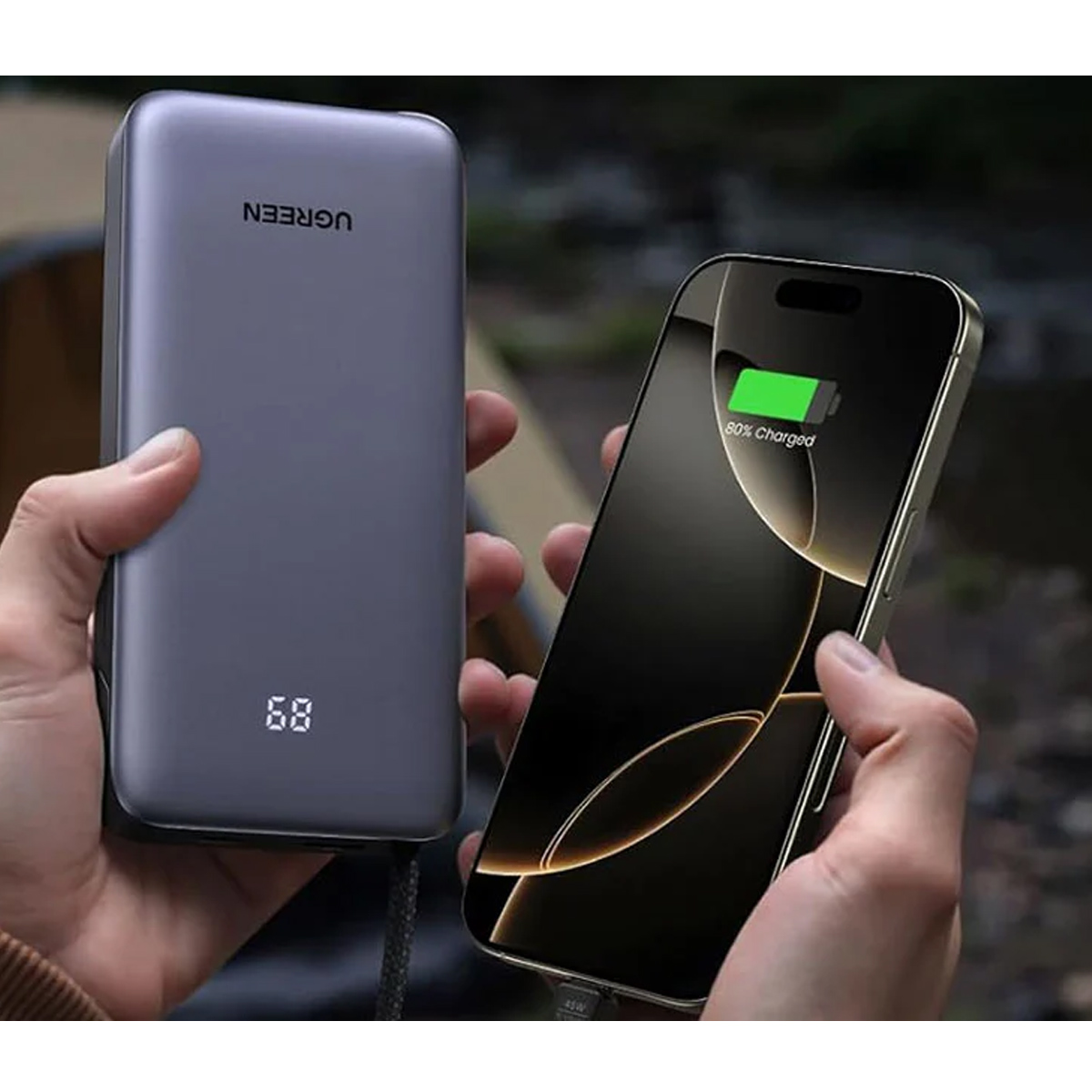 UGREEN 20000MAH 45W POWER BANK CON USB-C CABLE INTEGRADO PB536 - 4