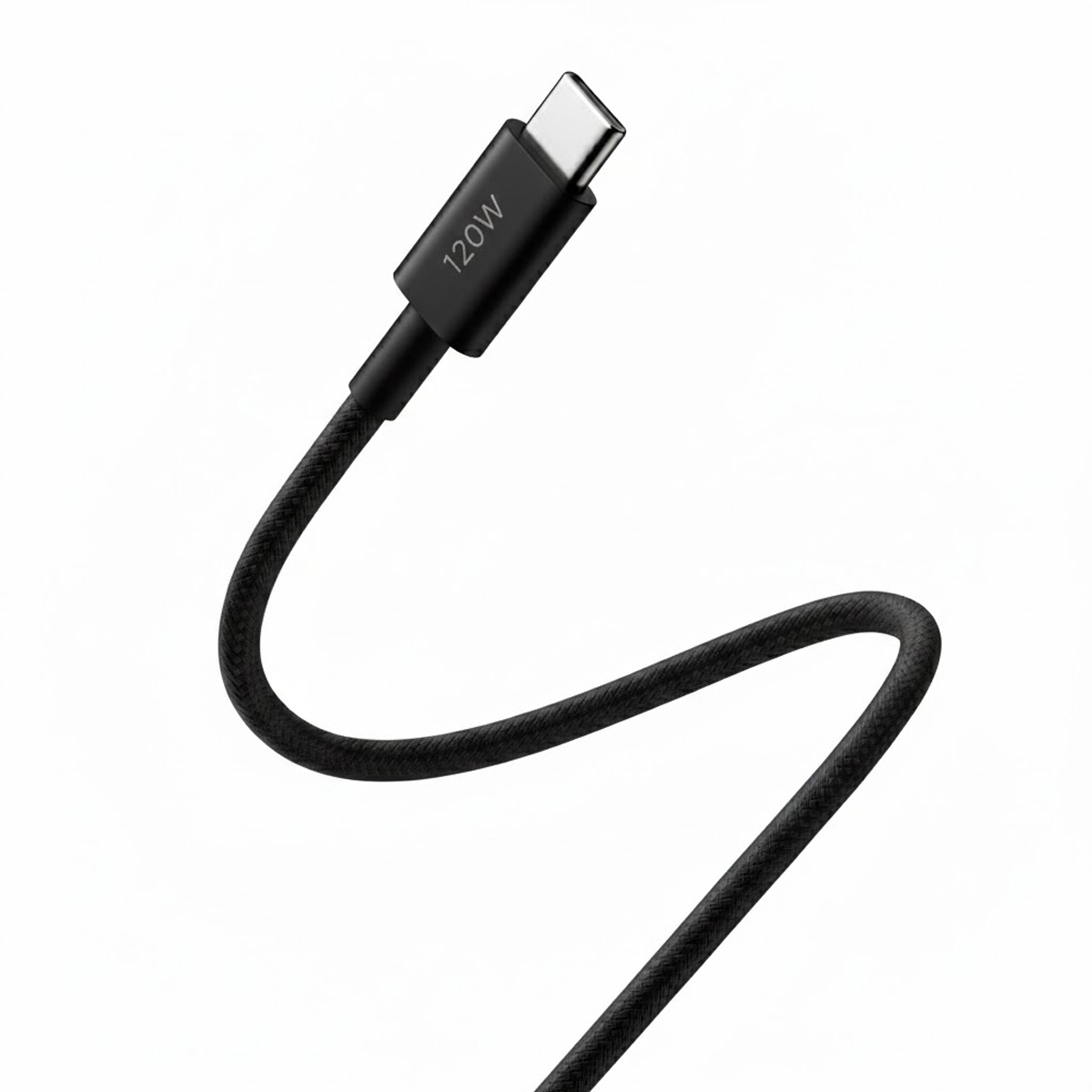 CABLE XIAOMI 6A BRAIDED USB-A A TIPO-C NEGRO 1M CARGA RÁPIDA 120W - 3